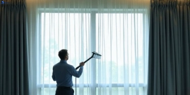 Commercial drapes cleaning service west-burleigh hotels offices