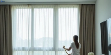 Delicate sheer drape cleaning west-burleigh Matty Curtain Cleaning