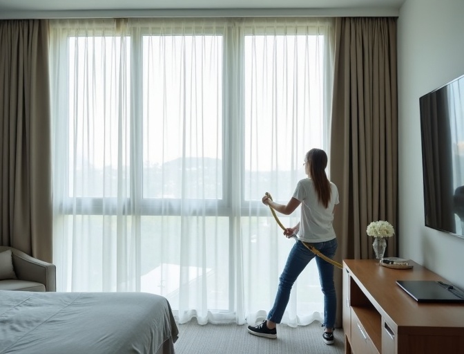 West Burleigh Sheer Curtain Cleaning